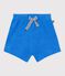 Shorts in spugna tinta unita neonato blu