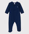 Tutina pigiama in spugna bouclette per neonati blu MEDIEVAL