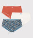 Confezione da 3 shorty fiore da bambina in cotone