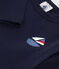 T-shirt bebè a maniche lunghe in cotone blu SMOKING