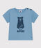 T-shirt a maniche corte in jersey per bebè blu AZUL