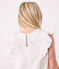 Abito a maniche corte in cotone bambina bianco MARSHMALLOW/grigio ARGENT