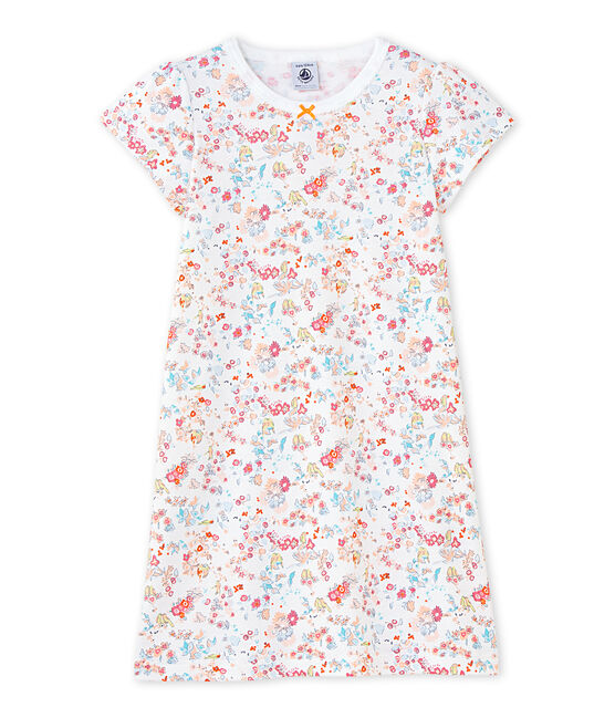 Camicia da notte per bambina stampata bianco ECUME/rosa CUPCAKE/ MULTICO