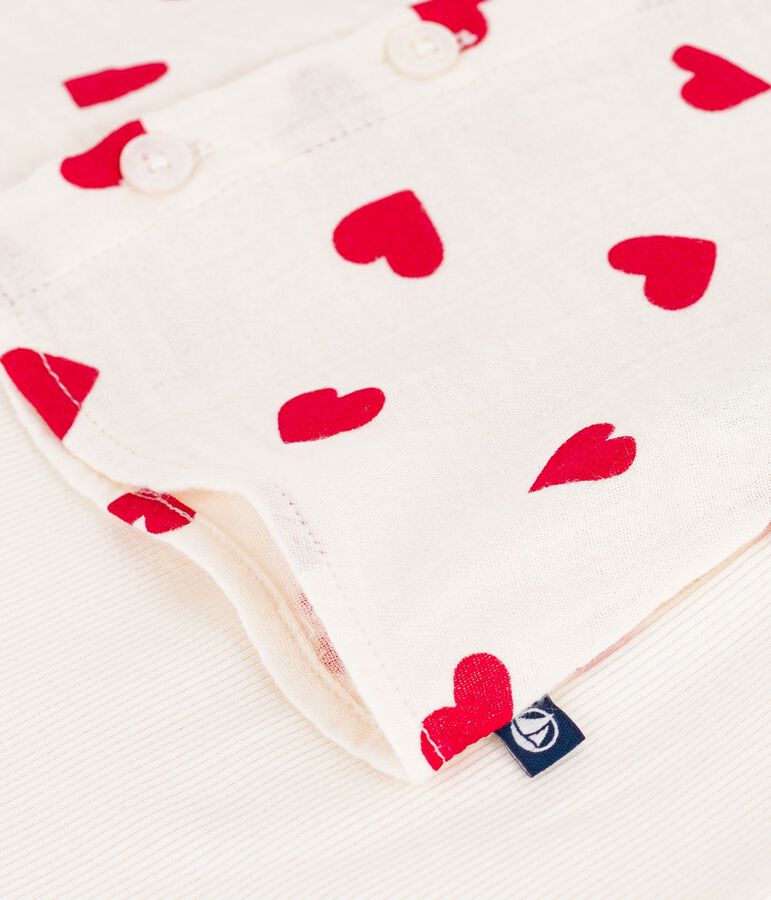 Set 2 pezzi lungo in cotone composto da camicetta con stampa e leggings multicolore