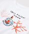 T-shirt Serge Bloch bambino bianco ECUME