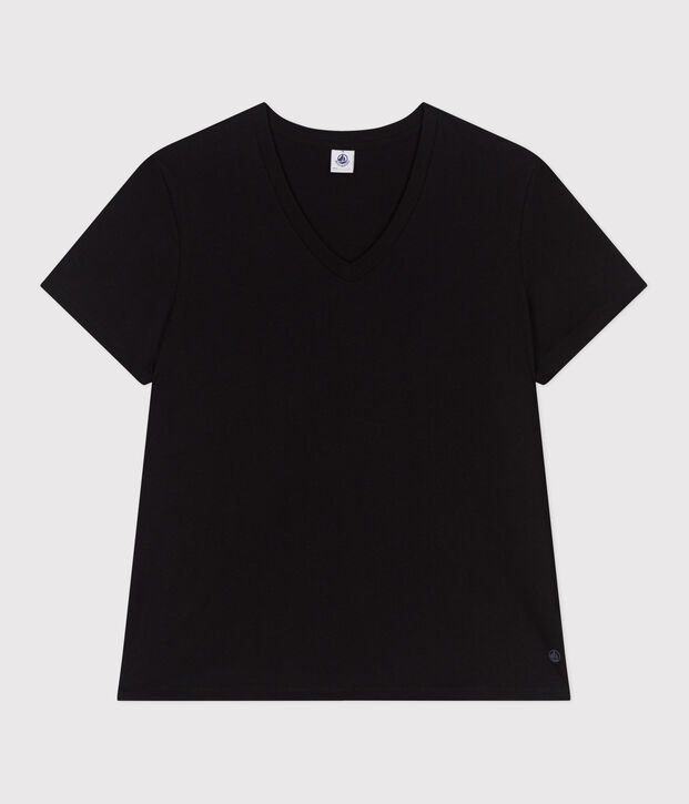 T-shirt donna Le Droit in cotone tinta unita nero