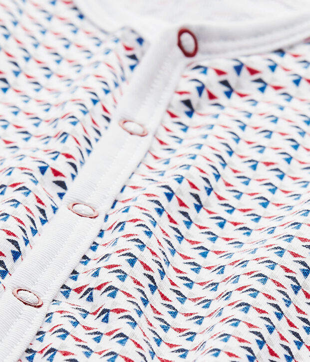 Tutina beb&egrave; bambino stampata bianco/multicolore