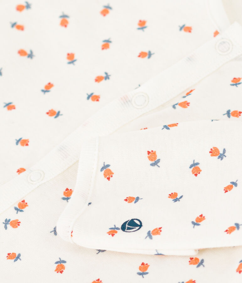 Tutina e sacco nanna con stampa in cotone bianco/multicolore