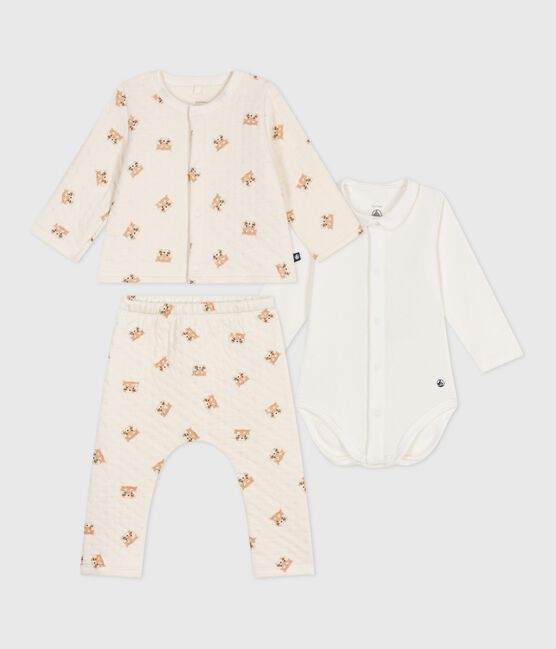 Set 3 pezzi in cotone con panda rossi stampati neonato MILK/ MULTICO