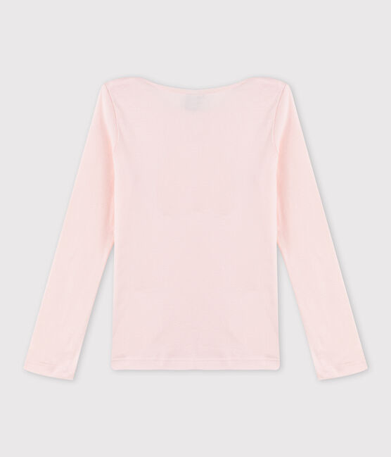 T-shirt serigrafata bambina rosa FLEUR
