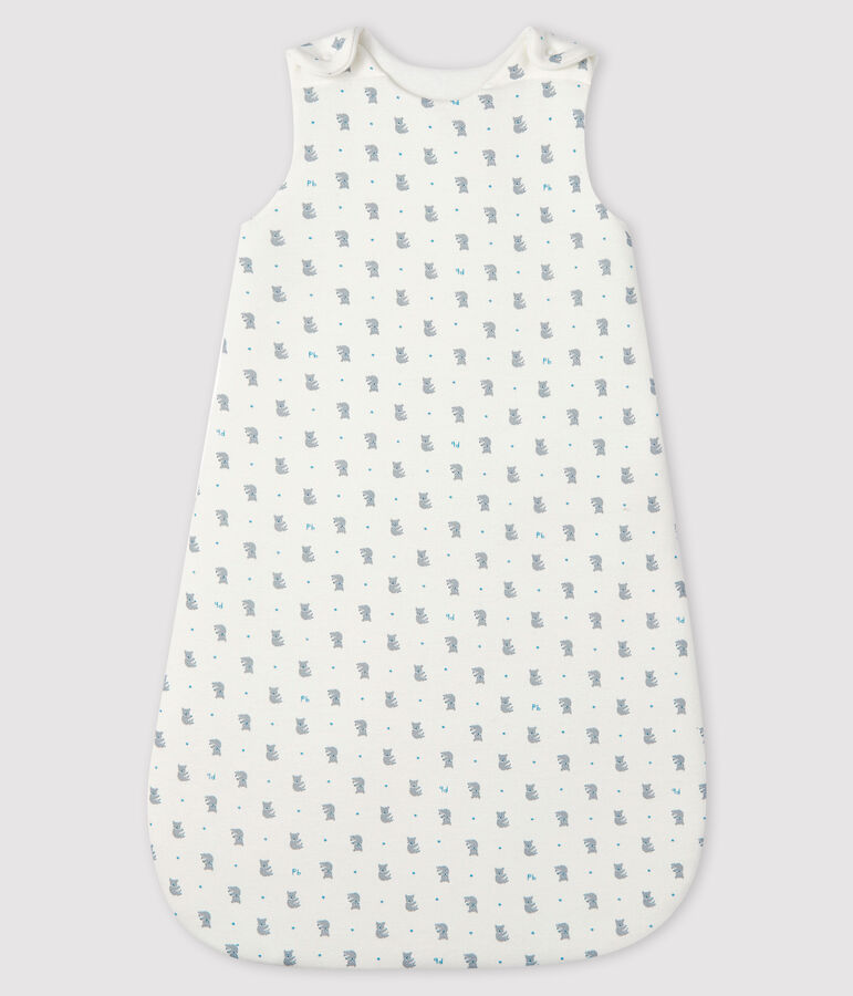 Sacco nanna beb&egrave; a costine bianco/grigio/multicolore