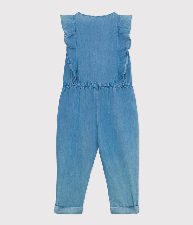 Tutina bambina denim blu
