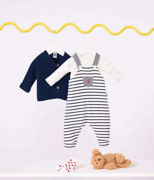 Cardigan in maglia di cotone a punto legaccio neonato MEDIEVAL