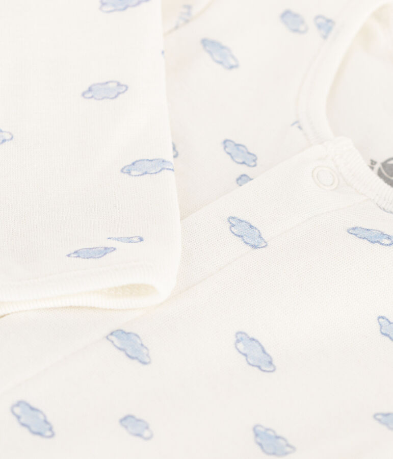 Bodyjama nuvole in tubique bianco/multicolore