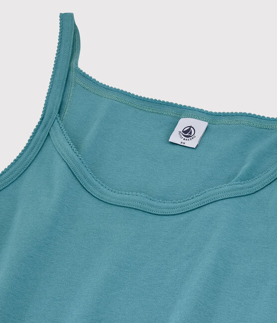 Abito con spalline iconico in cotone Donna blu MIROIR