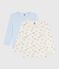 Set di T-shirt a maniche lunghe in cotone fantasia bambino variante 1