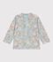 T-shirt anti UV con stampa a fiori neonato blu/multicolore