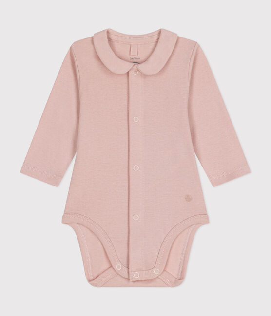 Body manica lunga e colletto bebè rosa SALINE