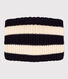 Snood lavorato a maglia con fodera in pile a righe bambino