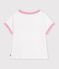 T-shirt a maniche corte tinta unita bambino bianco