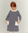 Abito maniche lunghe bambina blu SMOKING/beige COQUILLE