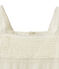 Abito da cerimonia bambina pizzo e cotone bianco MARSHMALLOW