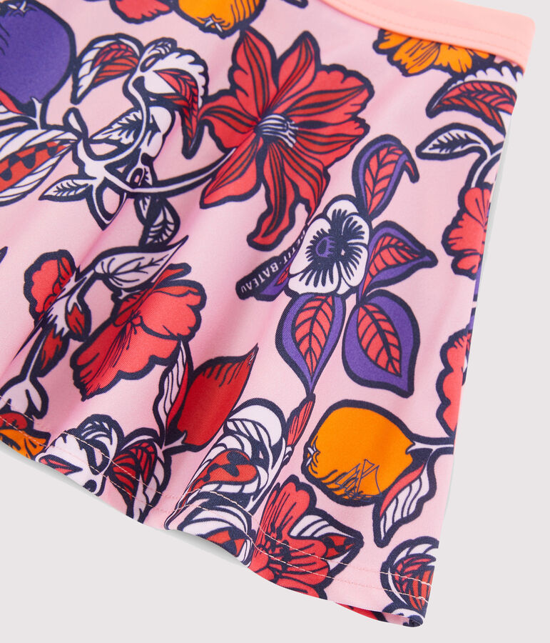 Gonna copricostume UPF 50+ da bambina rosa/multicolore