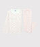Pigiama a pois rossi bambina in cotone bianco MARSHMALLOW/rosso PEPS