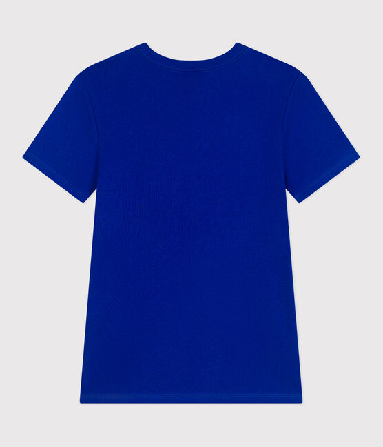 T-shirt L'Iconique in cotone tinta unita donna blu SURF