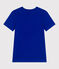 T-shirt L'Iconique in cotone tinta unita donna blu SURF