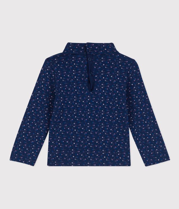 Sottogiacca in cotone beb&egrave;. blu/multicolore