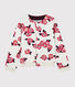 Cardigan in tessuto felpato bambina