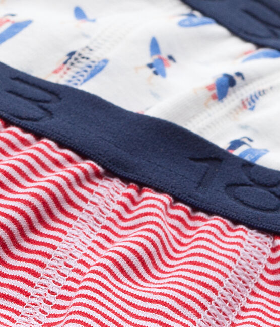 Lotto di 2 boxers bambino bianco .
