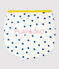 Pigiama corto bambina a pois blu bambina in cotone bianco MARSHMALLOW/ MALLARD