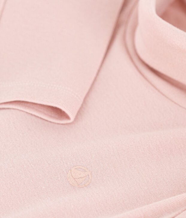 Dolcevita in cotone bambina/bambino rosa