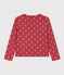 Cardigan in cotone stampato bambina rosa PAPI/beige AVALANCHE