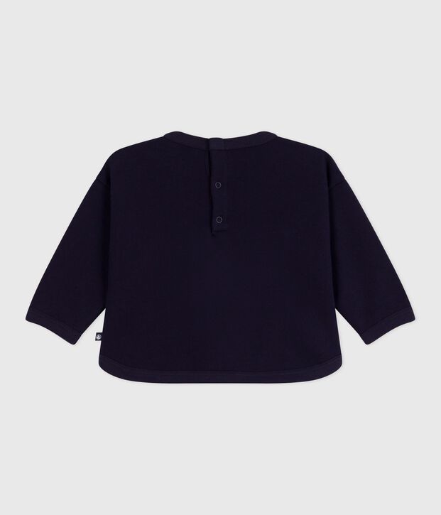 Felpa in cotone con elefante stampato neonato SOIR