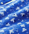 Cofanetto telo da bagno quadrato e babbucce neonato in spugna e cotone biologico bianco MARSHMALLOW/blu COOL
