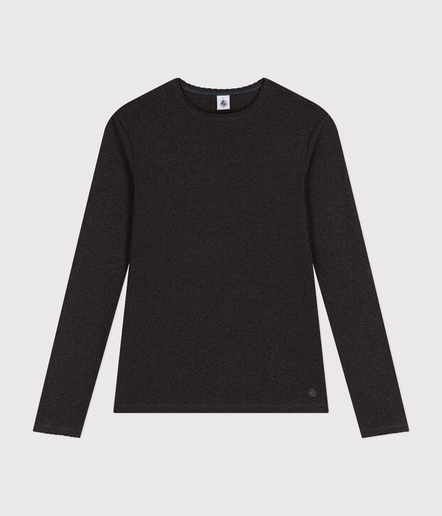 T-shirt L'ICONIQUE cocotte in cotone Donna grigio