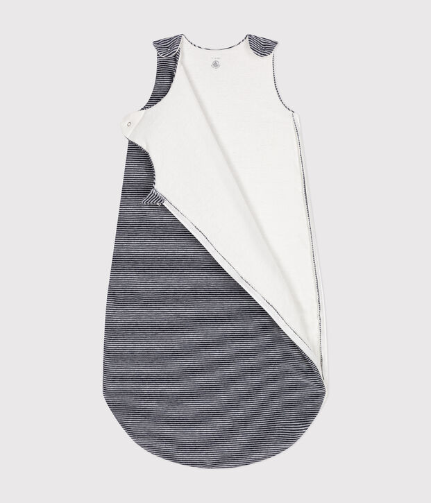 Sacco nanna beb&eacute; millerighe in ciniglia TOG 2,5 blu/bianco