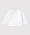 Cardigan bebè trapuntato in cotone biologico bianco MARSHMALLOW