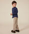 Pantaloni dritti in velluto bambino beige