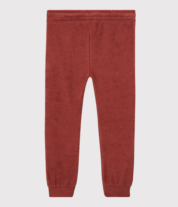 Pantaloni in spugna bambina marrone