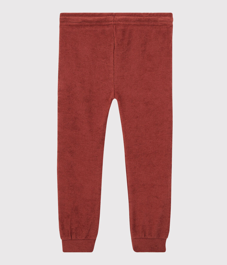 Pantaloni in spugna bambina marrone