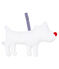 Doudou porta ciuccio bebé maschio in spugna bouclette bianco MARSHMALLOW