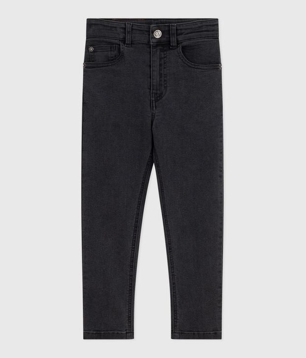 Pantaloni in denim bambina nero