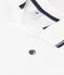 Polo manica corta in jersey bambino bianco MARSHMALLOW