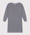 Camicia da notte in cotone a righe donna blu SMOKING/bianco MARSHMALLOW