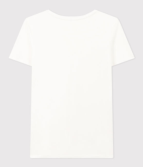 T-shirt LE DROIT scollo a V in cotone Donna bianco ECUME