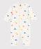 Pigiama senza piedini in cotone stampato neonato bianco MARSHMALLOW/bianco MULTICO